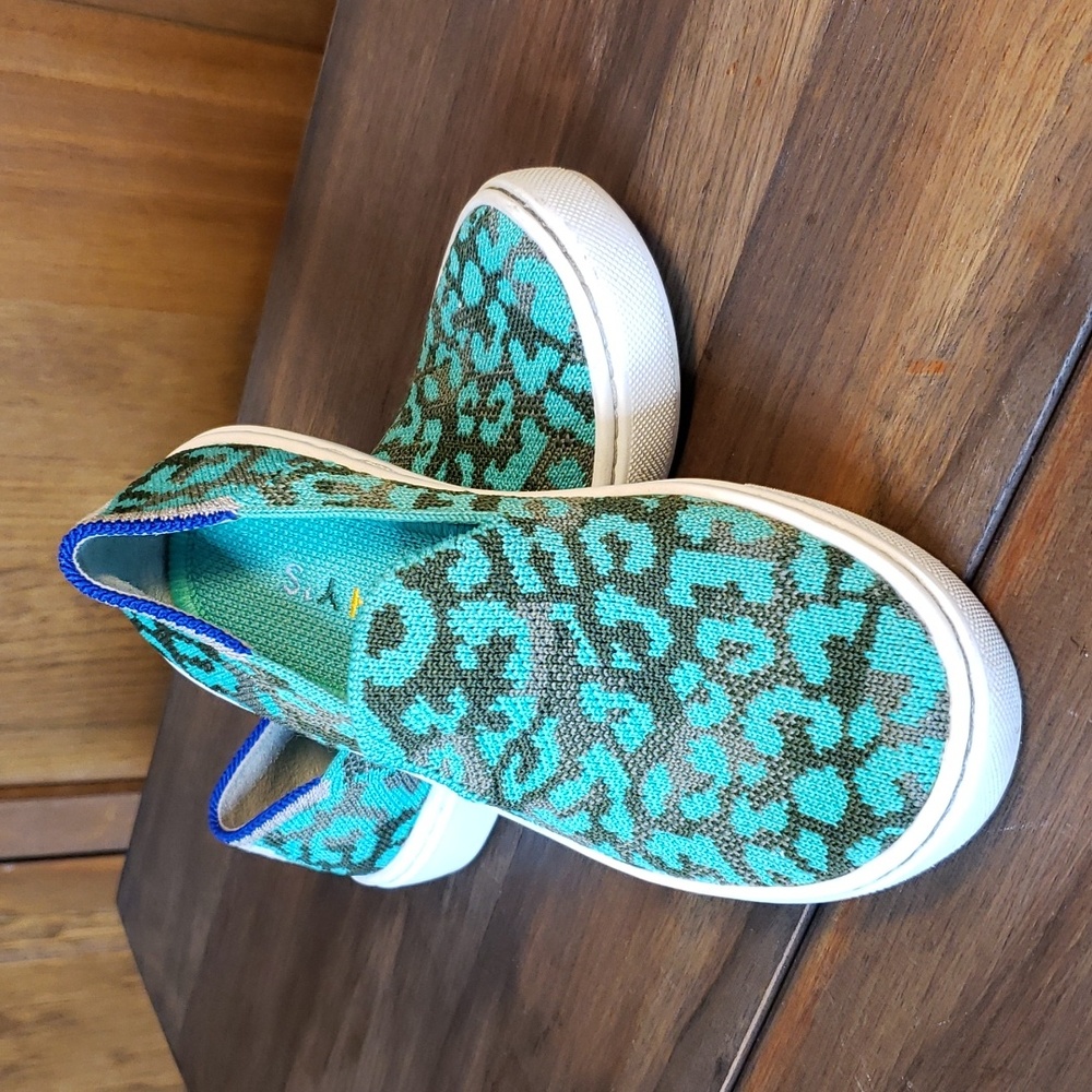 Rothy's Kids Sneaker in Auqa Camo Spot Sz 11